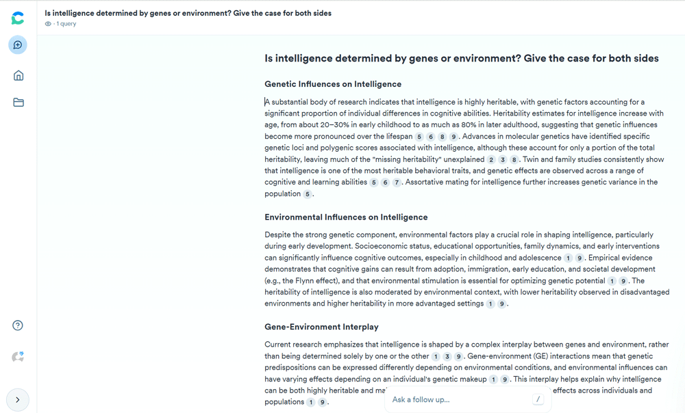 Example consensus search
